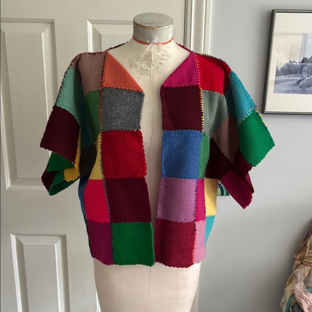 Hand made vintage Patchwork Women's Sweater